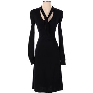 Black Diane Von Furstenberg Wool Dress